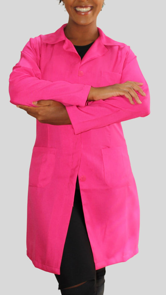 Jaleco Feminino Botão- Oxford- Pink