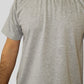 Camiseta Unissex- Cinza- Decote Redondo