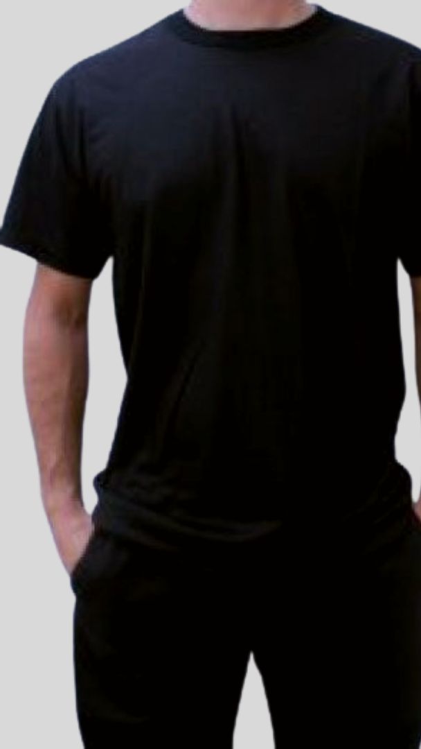 Camiseta Unissex- Preta- Decote Redondo