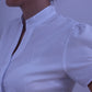 Camisa Feminina- Gola Padre- manga curta- branca