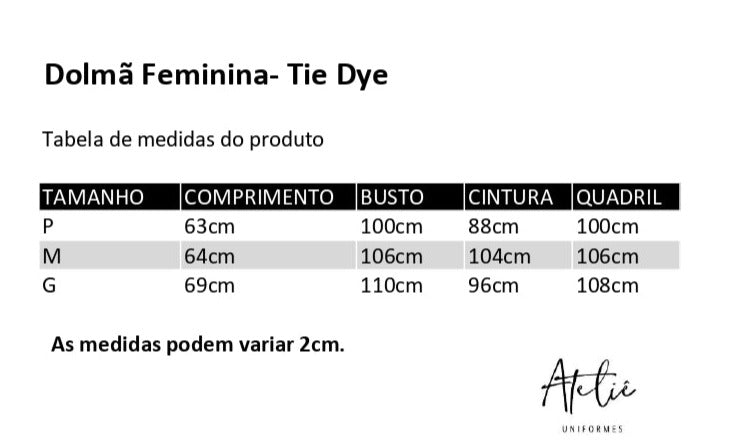 Dolmã Feminina- Tye Dye
