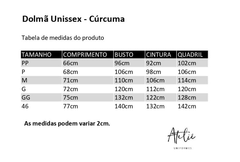 Dolmã Unissex Jeans & Ziper- Curcuma