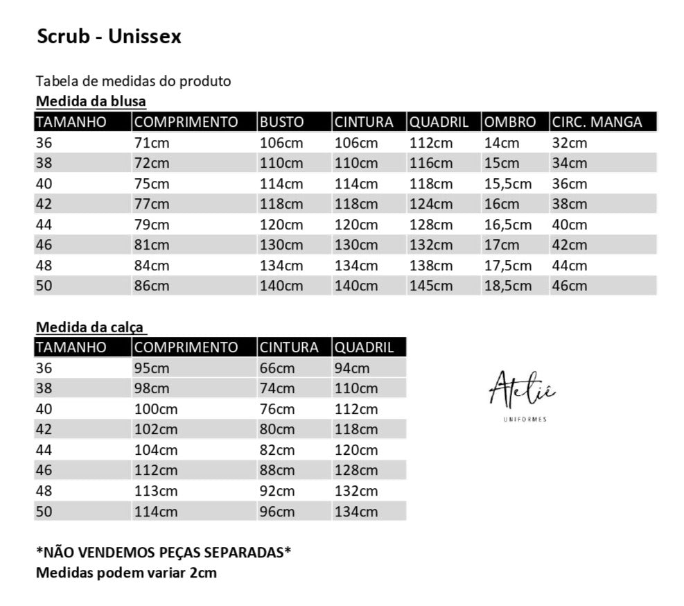 Conjunto privativo - basic - Jeans