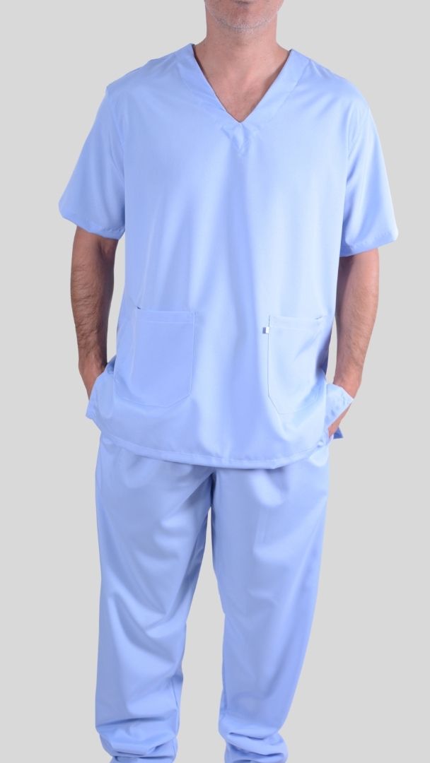 Conjunto privativo basic- crepinho azul