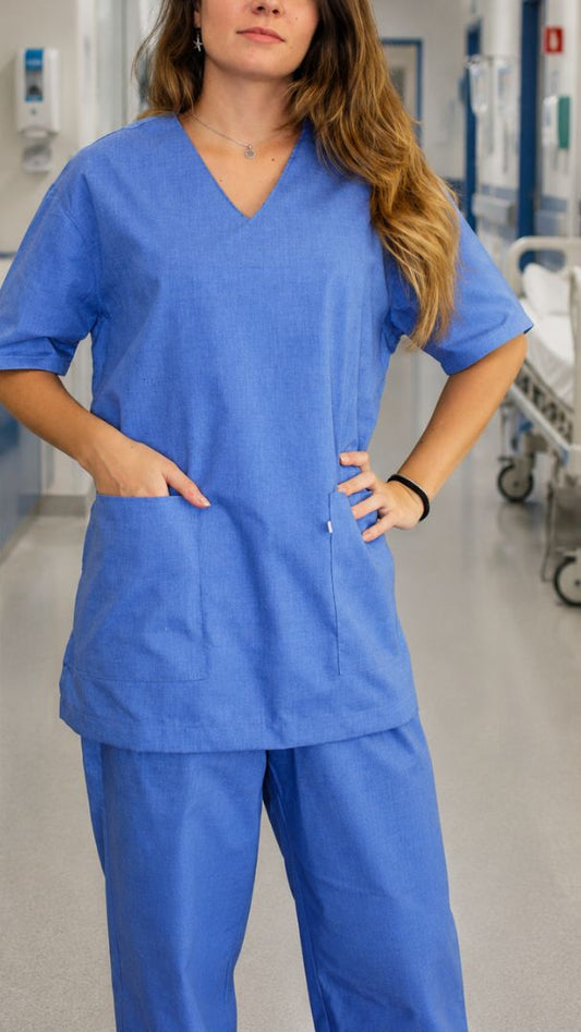 Scrub Unissex- Conjunto privativo- basic- Azul