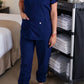 Conjunto privativo, Scrub Feminino modelo princess- marinho
