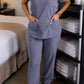 Conjunto privativo, Scrub Feminino modelo princess- cinza