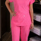 Conjunto privativo, Scrub Feminino modelo princess- pink