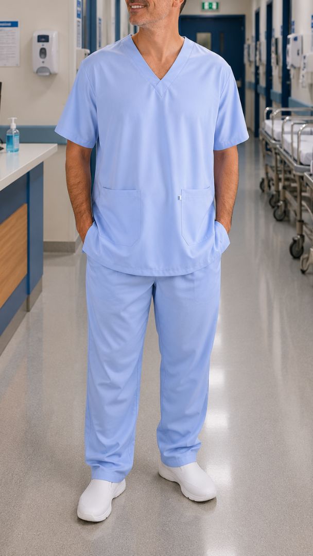 Conjunto privativo basic- crepinho azul