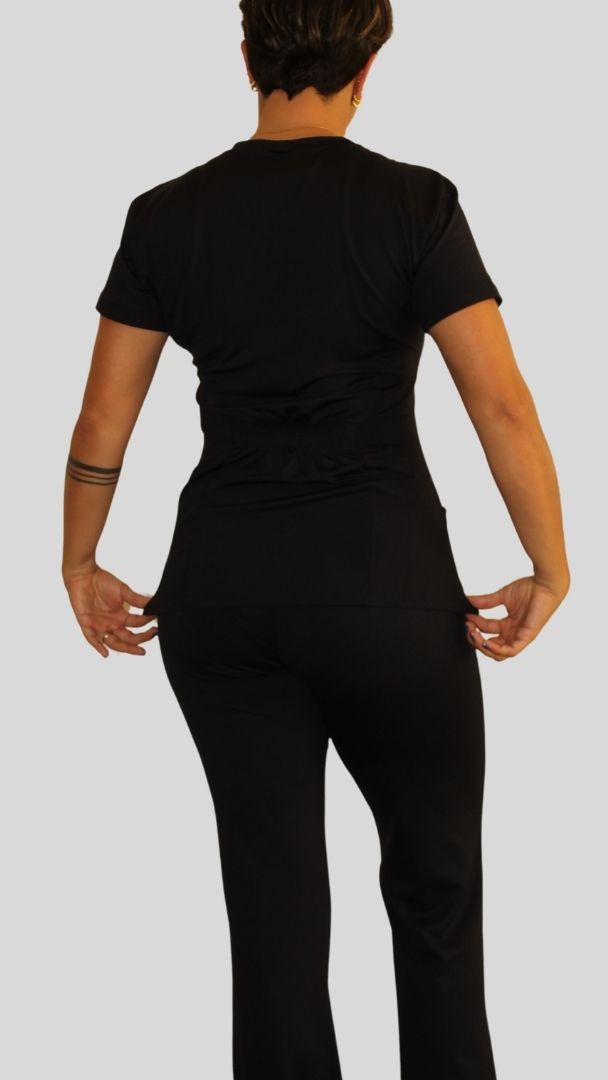 Scrub Feminino calça de Suplex de Poliamida - Preto