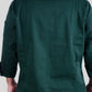 Dolmã Unissex Verde- Manjericão- Botão de pressão