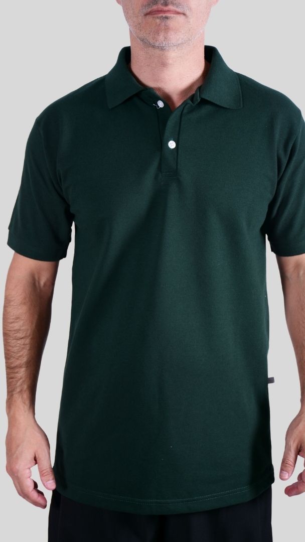 Camiseta Polo Unissex- Verde Musgo