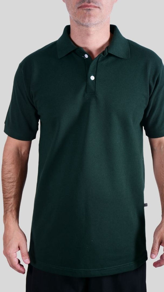 Camiseta Polo Unissex- Verde Musgo