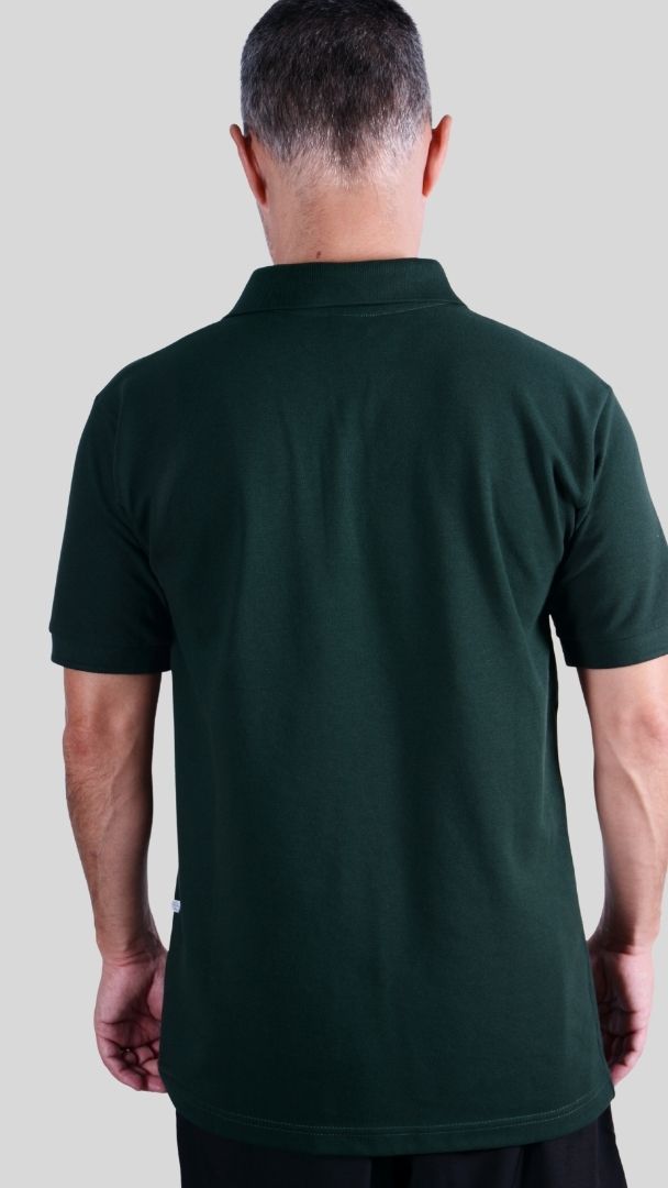 Camiseta Polo Unissex- Verde Musgo
