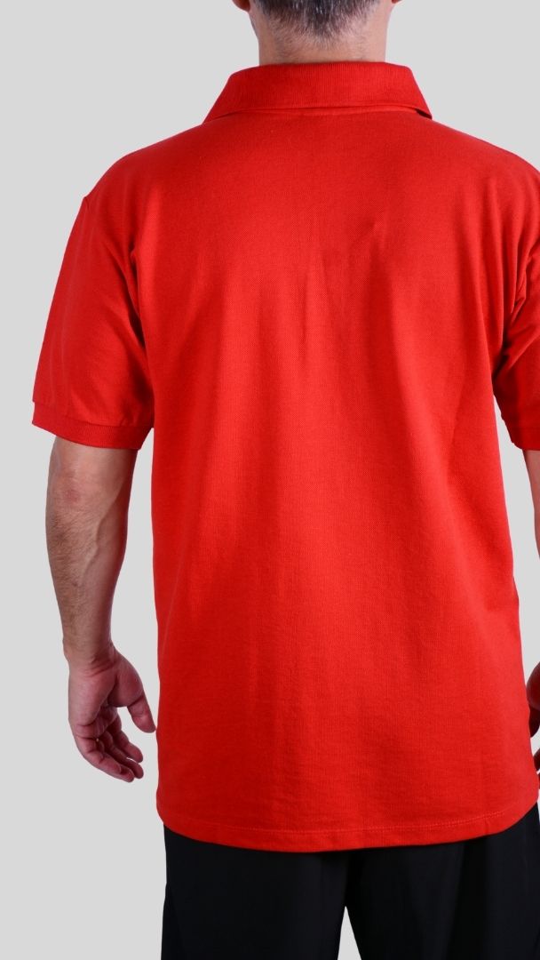 Camiseta Polo Unissex- Vermelho