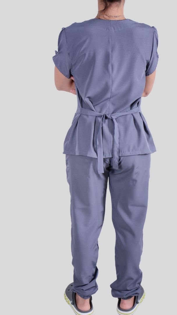 Conjunto privativo, Scrub Feminino modelo princess- cinza