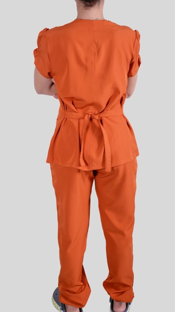 Conjunto privativo, Scrub Feminino modelo princess- terracota