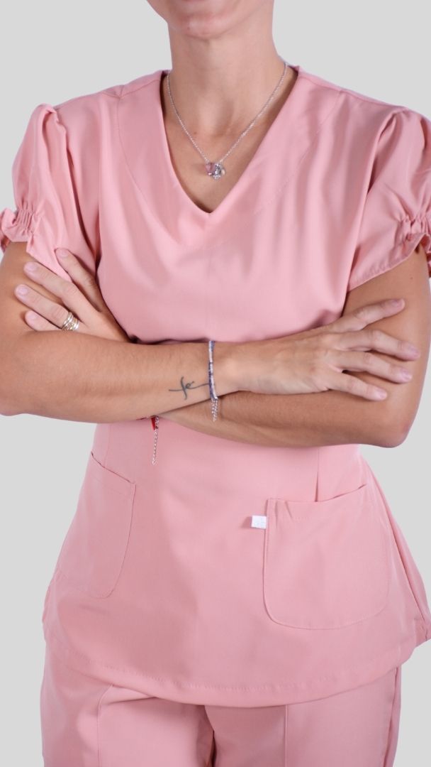 Conjunto privativo, Scrub Feminino modelo princess- nude