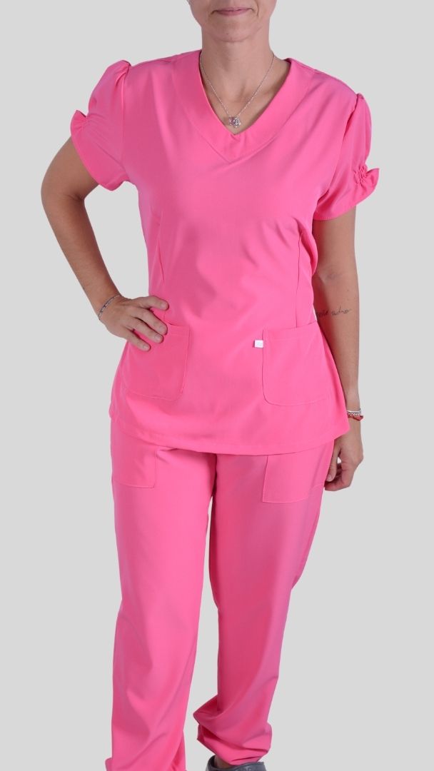 Conjunto privativo, Scrub Feminino modelo princess- pink