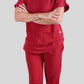 Scrub Feminino- Conjunto privativo- crepe vinho