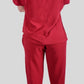 Scrub Feminino- Conjunto privativo- crepe vinho