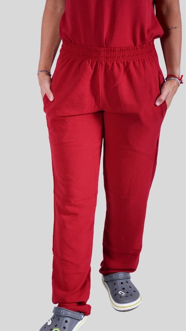 Scrub Feminino- Conjunto privativo- crepe vinho