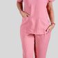 Scrub Feminino- Conjunto privativo- crepe rose