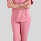 Scrub Feminino- Conjunto privativo- crepe rose