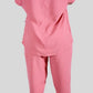 Scrub Feminino- Conjunto privativo- crepe rose