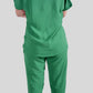 Scrub Feminino- Conjunto privativo- crepe verde
