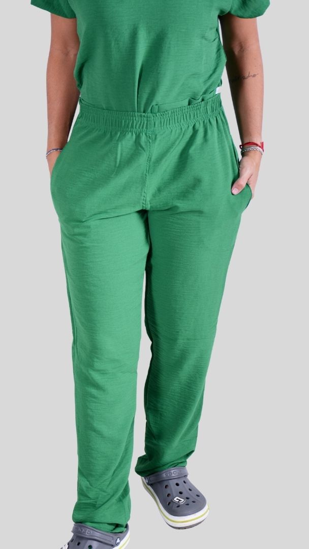 Scrub Feminino- Conjunto privativo- crepe verde