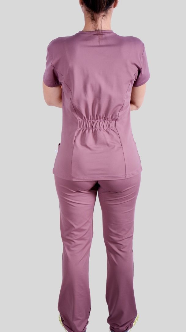 Conjunto privativo, Scrub Feminino Suplex de Poliamida -  Lilás
