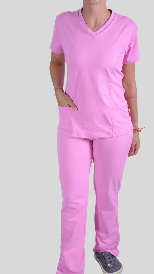 Blusa de Suplex de Poliamida - Rosa claro