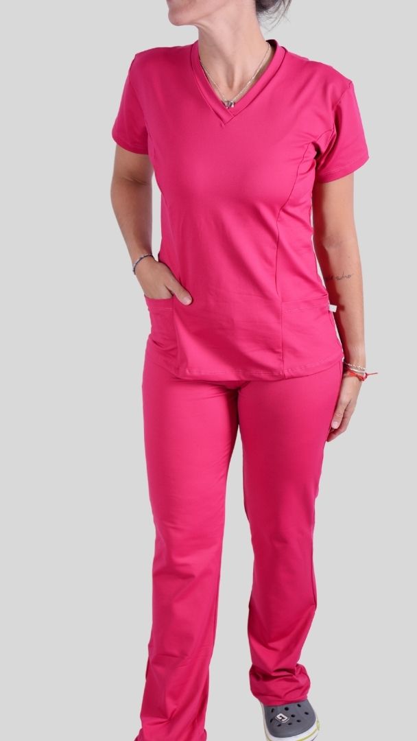 Scrub Feminino- Conjunto privativo Clássic- Pink