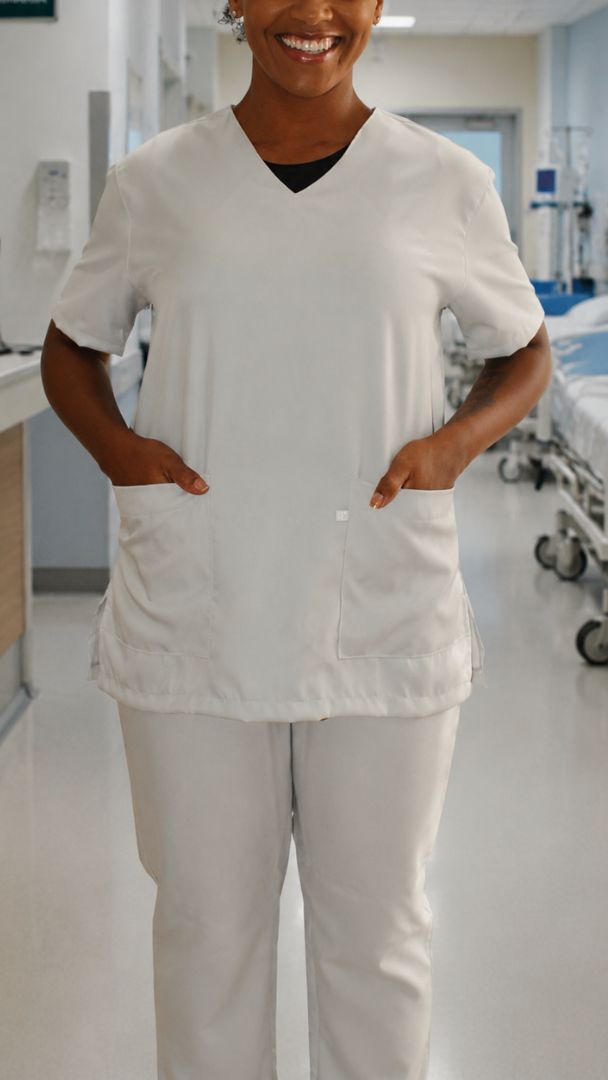 Scrub Unissex- Conjunto privativo- basic- Cinza