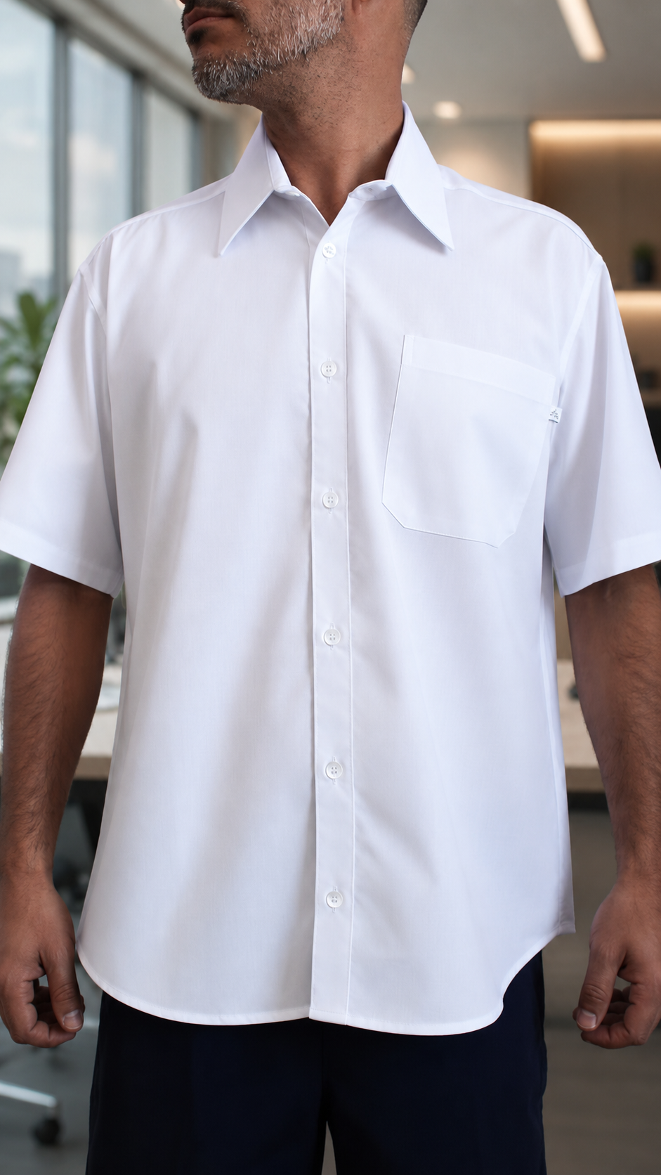Camisa Social- Masculina- Manga curta