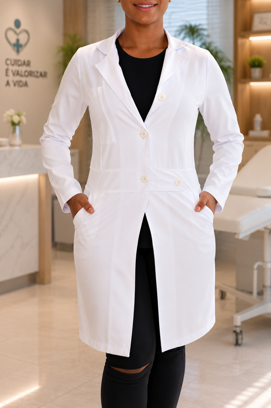 Jaleco Feminino- Social- Microfibra de Gabardine
