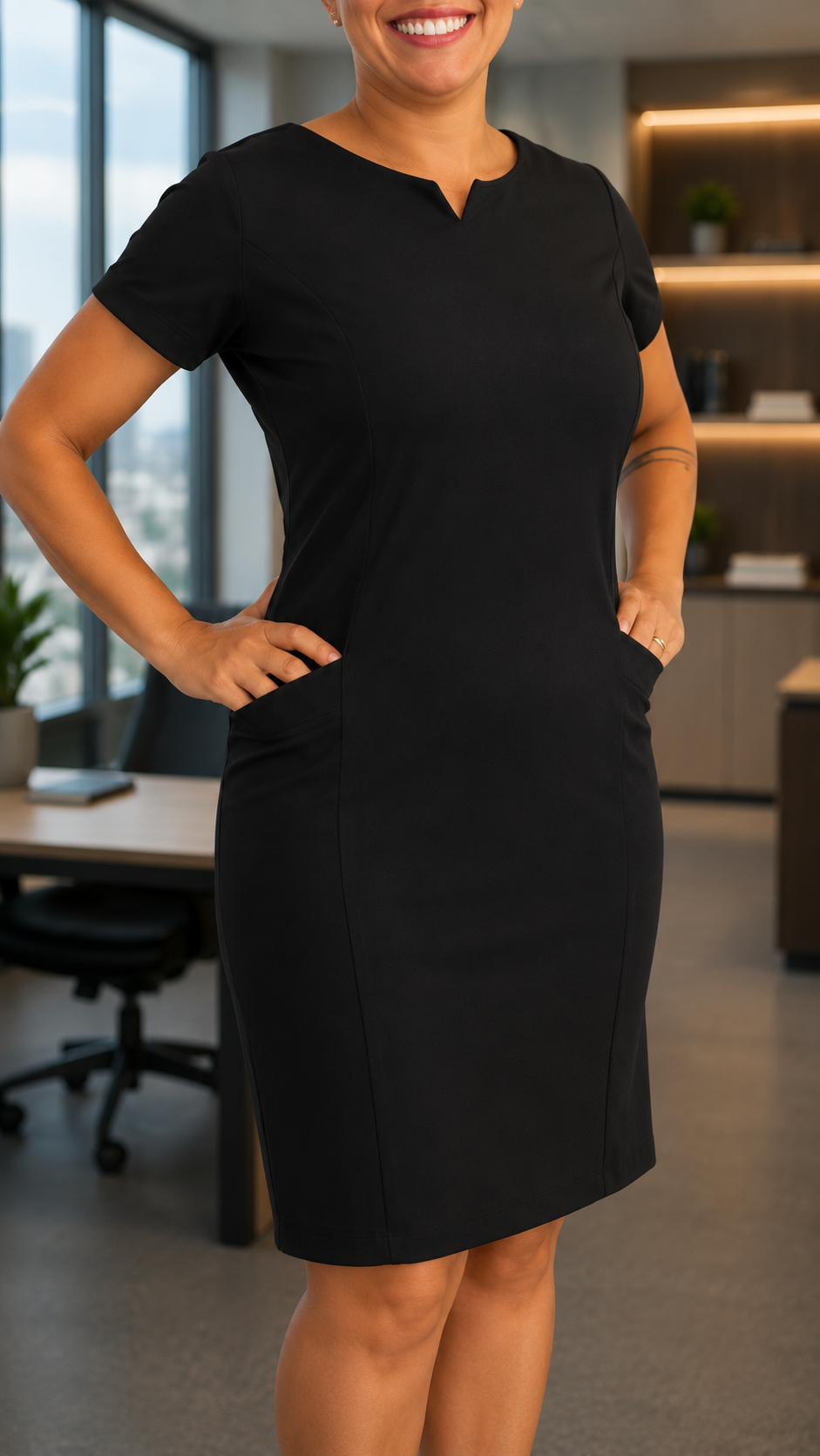 Vestido Social com manga