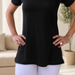 Camiseta Polo Básica Feminina - Vest legging- Preta