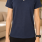 Camiseta Polo Feminina- Marinho