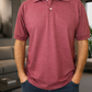 Camiseta Polo Unissex- Vinho Mescla