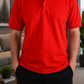 Camiseta Polo Unissex- Vermelho