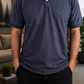 Camiseta Polo Unissex- Cinza