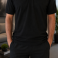 Camiseta Polo Unissex- Preta