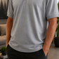 Camiseta Polo Unissex- Cinza