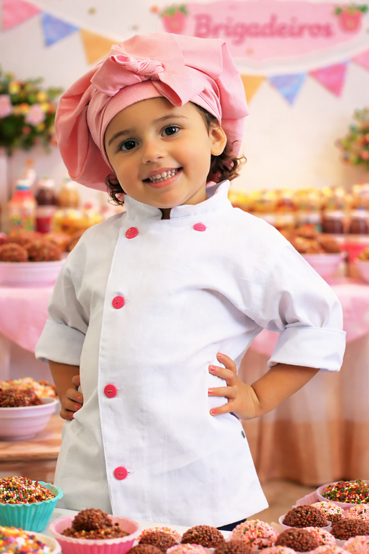 Dolmã Infantil - Picolé Morango