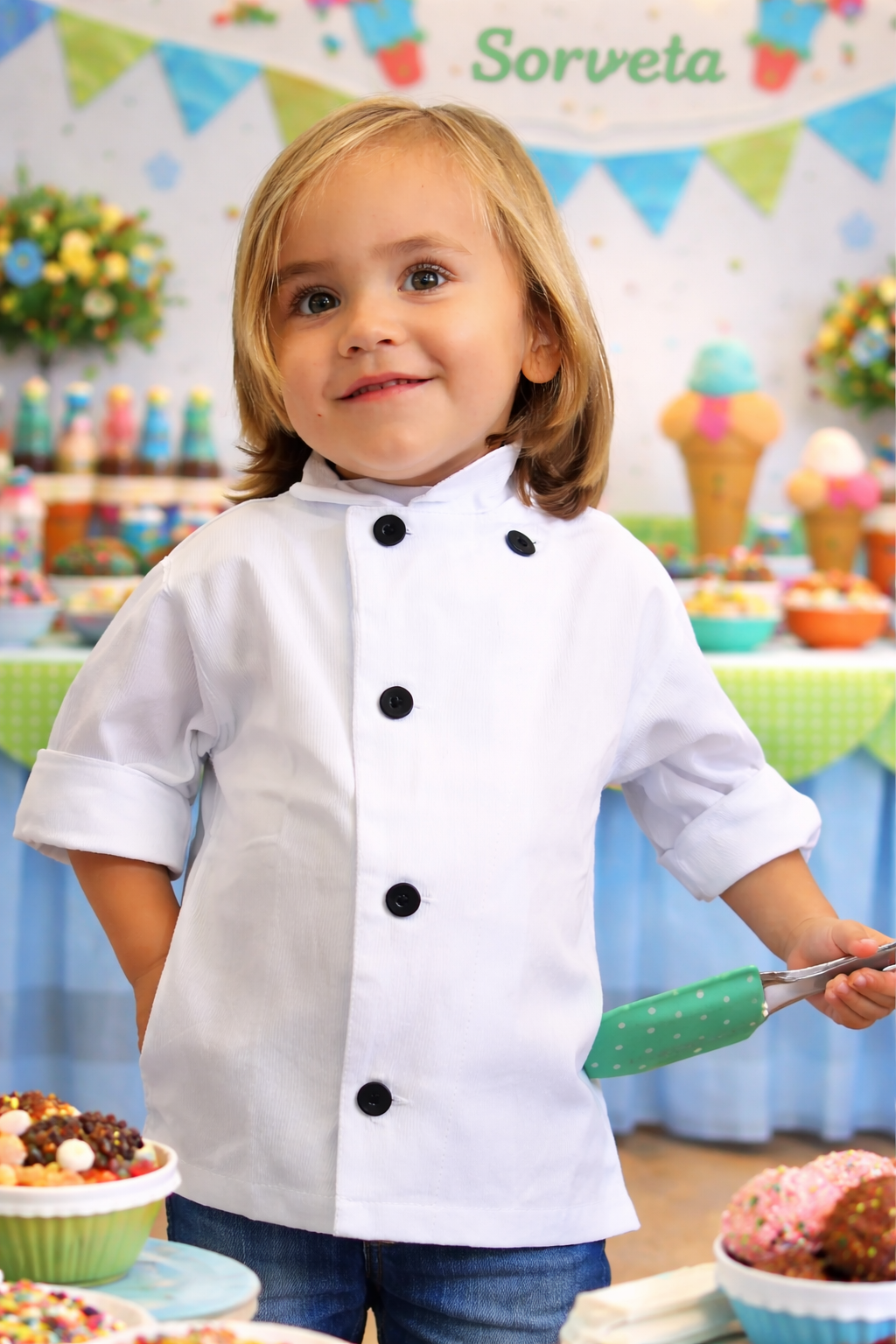 Dolmã Infantil - Picolé Chocolate