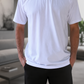 Camiseta Unissex- Branca- Decote Redondo
