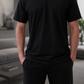 Camiseta Unissex- Preta- Decote Redondo