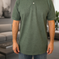 Camiseta Polo Unissex- Verde Mescla